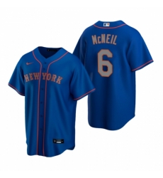 Mens Nike New York Mets 6 Jeff McNeil Royal Alternate Road Stitched Baseball Jersey