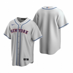 Mens Nike New York Mets Blank Gray Road Stitched Baseball Jersey