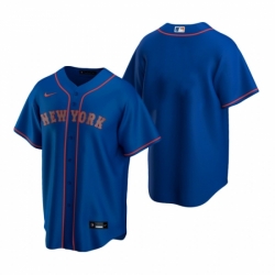 Mens Nike New York Mets Blank Royal Alternate Road Stitched Baseball Jersey