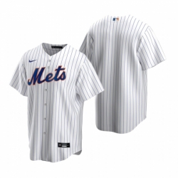 Mens Nike New York Mets Blank White 2020 Home Stitched Baseball Jersey