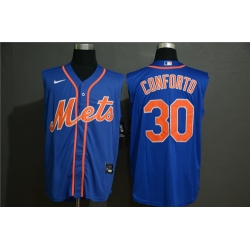 Mets 30 Michael Conforto Royal Nike Cool Base Sleeveless Jersey