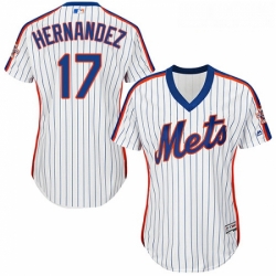Womens Majestic New York Mets 17 Keith Hernandez Authentic White Alternate Cool Base MLB Jersey