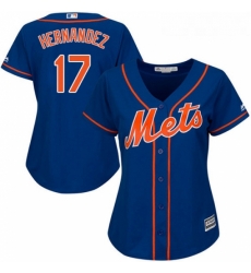 Womens Majestic New York Mets 17 Keith Hernandez Replica Royal Blue Alternate Home Cool Base MLB Jersey