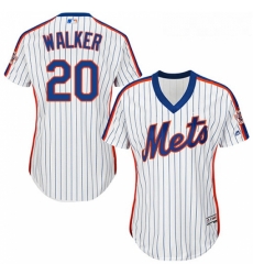 Womens Majestic New York Mets 20 Neil Walker Replica White Alternate Cool Base MLB Jersey