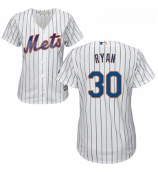 Womens Majestic New York Mets 30 Nolan Ryan Authentic White Home Cool Base MLB Jersey