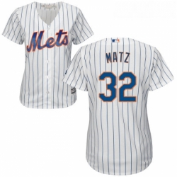 Womens Majestic New York Mets 32 Steven Matz Replica White Home Cool Base MLB Jersey