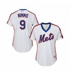 Womens New York Mets 9 Brandon Nimmo Authentic White Alternate Cool Base Baseball Jersey 