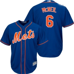 Mets #6 Jeff McNeil Blue Cool Base Stitched Youth Baseball Jersey