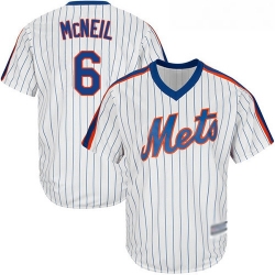 Mets #6 Jeff McNeil White(Blue Strip) Alternate Cool Base Stitched Youth Baseball Jersey