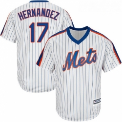 Youth Majestic New York Mets 17 Keith Hernandez Authentic White Alternate Cool Base MLB Jersey