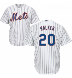 Youth Majestic New York Mets 20 Neil Walker Replica White Home Cool Base MLB Jersey