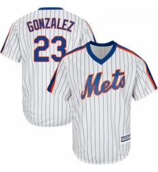 Youth Majestic New York Mets 23 Adrian Gonzalez Authentic White Alternate Cool Base MLB Jersey 