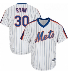 Youth Majestic New York Mets 30 Nolan Ryan Replica White Alternate Cool Base MLB Jersey