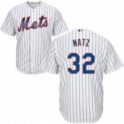 Youth Majestic New York Mets 32 Steven Matz Authentic White Home Cool Base MLB Jersey