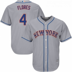 Youth Majestic New York Mets 4 Lenny Dykstra Authentic Grey Road Cool Base MLB Jersey