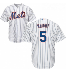 Youth Majestic New York Mets 5 David Wright Replica White Home Cool Base MLB Jersey