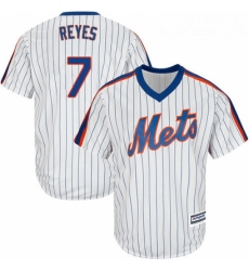 Youth Majestic New York Mets 7 Jose Reyes Authentic White Alternate Cool Base MLB Jersey