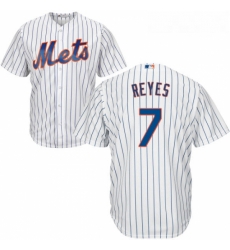 Youth Majestic New York Mets 7 Jose Reyes Replica White Home Cool Base MLB Jersey