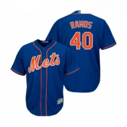 Youth New York Mets 40 Wilson Ramos Authentic Royal Blue Alternate Home Cool Base Baseball Jersey 