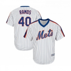 Youth New York Mets 40 Wilson Ramos Authentic White Alternate Cool Base Baseball Jersey 
