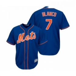 Youth New York Mets 7 Gregor Blanco Authentic Royal Blue Alternate Home Cool Base Baseball Jersey 