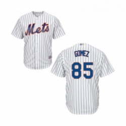 Youth New York Mets 85 Carlos Gomez Authentic White Home Cool Base Baseball Jersey 