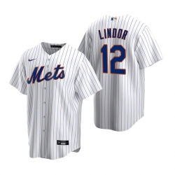 Youth Nike New York Mets Francisco Lindor White Cool Base Stitched Jersey