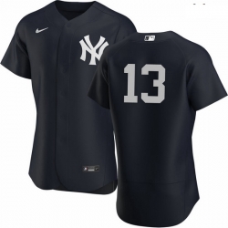 Men New York Yankees 13 Joey Gallo Men Nike Black Authentic Alternate MLB Jersey