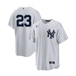 Men New York Yankees 23 Don Mattingly White Cool Base Stitched Baseball jersey