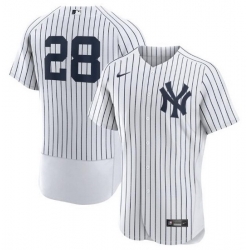 Men New York Yankees 28 Josh Donaldson White Flex Base Stitched jersey