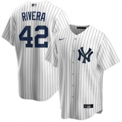 Men New York Yankees 42 Mariano Rivera White Cool Base Stitched Baseball jersey