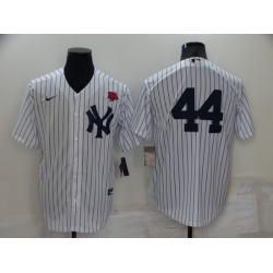 Men New York Yankees 44 Reggie Jackson White Cool Base Stitched Baseball Jersey