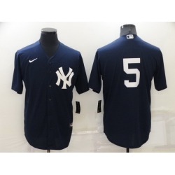 Men New York Yankees 5 Joe DiMaggio Navy Cool Base Stitched jersey