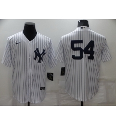 Men New York Yankees 54 Aroldis Chapman White Cool Base Stitched Baseball jersey