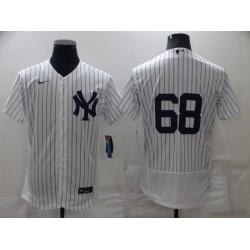 Men New York Yankees 68 Dellin Betances White Flex Base Stitched Jerse