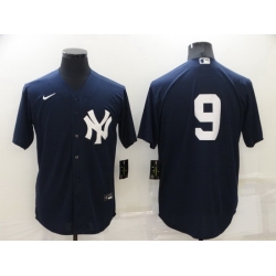 Men New York Yankees 9 Roger Maris Navy Cool Base Stitched jersey