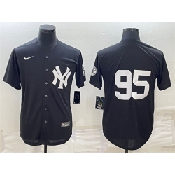 Men New York Yankees 95 Oswaldo Cabrera Black Stitched Jersey