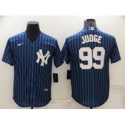 Men New York Yankees 99 Aaron Judge Navy Cool Base Stitched jersey