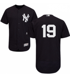Mens Majestic New York Yankees 19 Masahiro Tanaka Navy Blue Alternate Flex Base Authentic Collection MLB Jersey