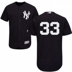 Mens Majestic New York Yankees 33 Greg Bird Navy Blue Alternate Flex Base Authentic Collection MLB Jersey