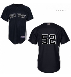Mens Majestic New York Yankees 52 CC Sabathia Replica Black MLB Jersey