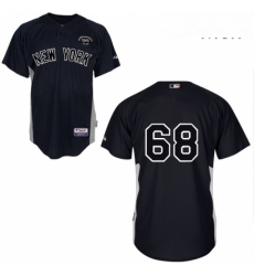 Mens Majestic New York Yankees 68 Dellin Betances Authentic Black GMS The Boss MLB Jersey