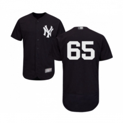 Mens New York Yankees 65 James Paxton Navy Blue Alternate Flex Base Authentic Collection Baseball Jersey