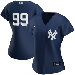 New York Yankees 99 Aaron Judge Nike Women 2020 Spring Training Home MLB Player Jersey Navy