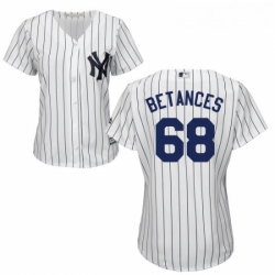Womens Majestic New York Yankees 68 Dellin Betances Replica White Home MLB Jersey