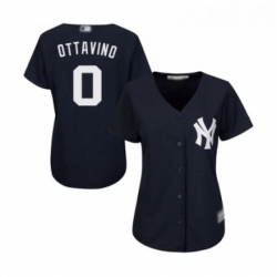 Womens New York Yankees 0 Adam Ottavino Authentic Navy Blue Alternate Baseball Jersey 
