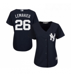Womens New York Yankees 26 DJ LeMahieu Authentic Navy Blue Alternate Baseball Jersey 