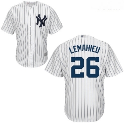 Yankees #26 DJ LeMahieu White Cool Base Stitched Youth Baseball Jersey