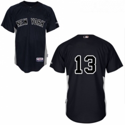 Youth Majestic New York Yankees 13 Alex Rodriguez Authentic Black MLB Jersey
