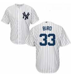 Youth Majestic New York Yankees 33 Greg Bird Replica White Home MLB Jersey